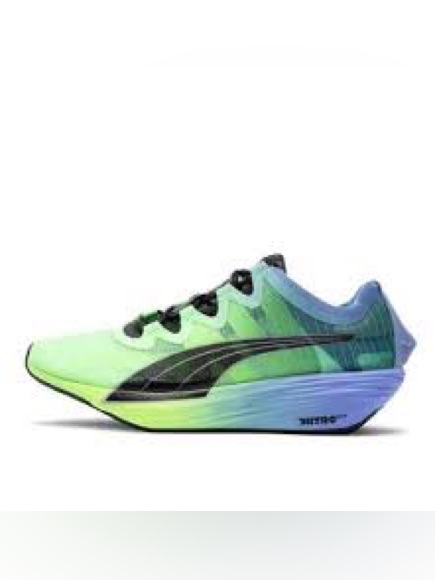 Puma Nwot Fast-Fwd Nitro Elite Green Royal Sapphire Running Shoes Women’s Sz 10